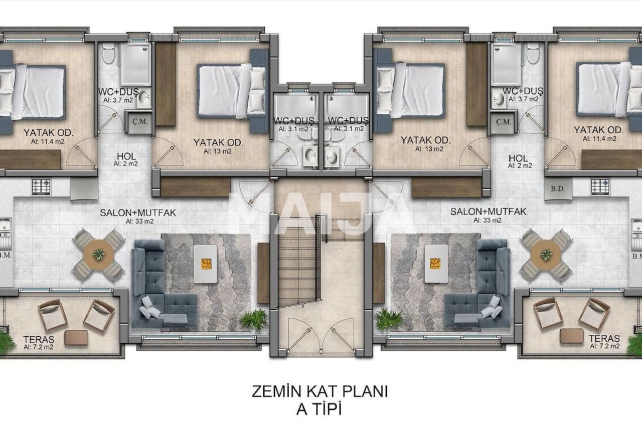 Casa en Lapitos, Chipre, 64 m² - imagen 14