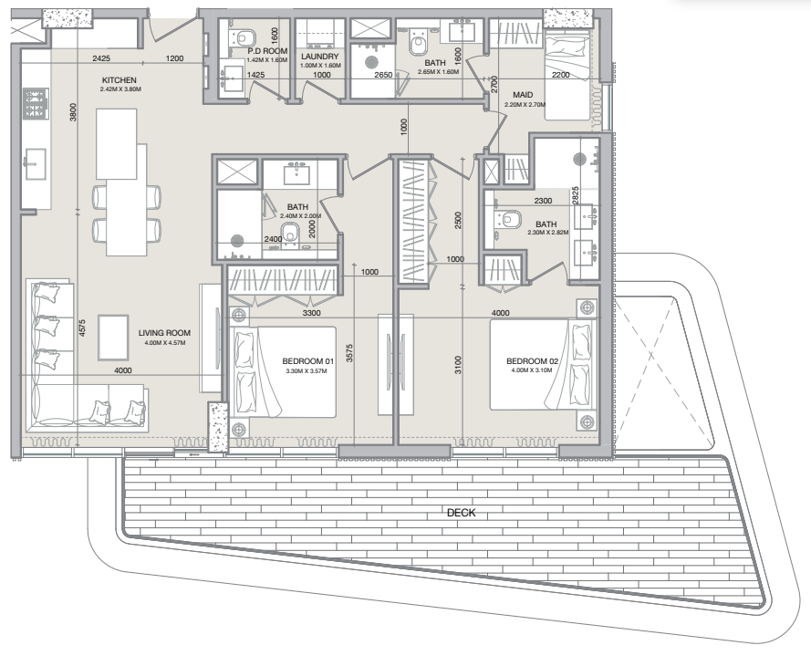 Wohnung in Dubai, VAE, 137 m² - Foto 10