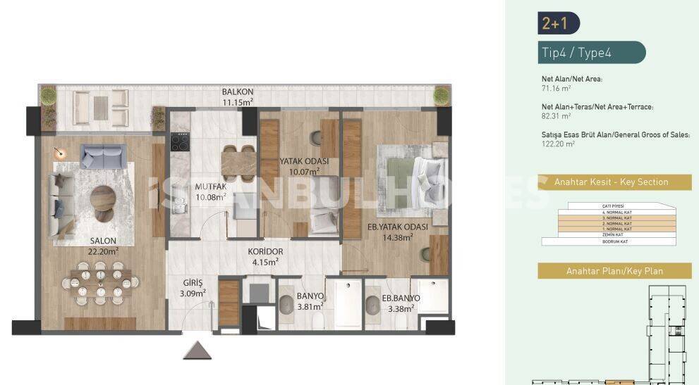 Apartment in Eyup, Turkey, 286 m² - picture 15