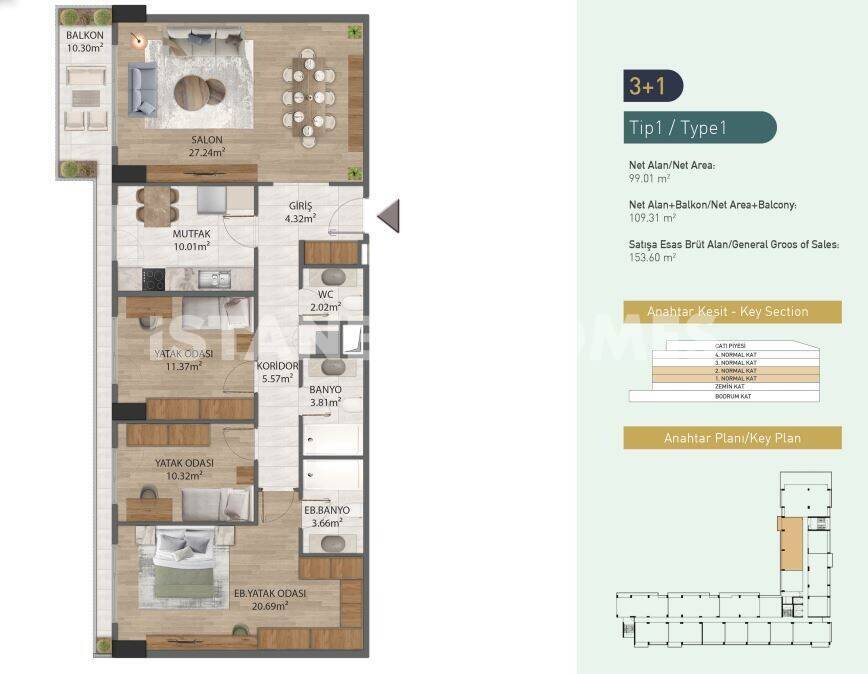 Apartment in Eyup, Turkey, 286 m² - picture 17