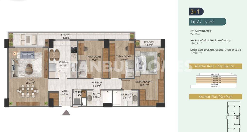 Apartment in Eyup, Turkey, 286 m² - picture 18