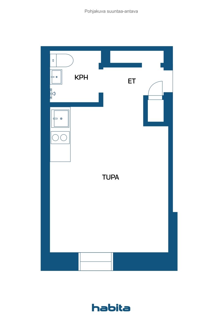Apartment in Helsinki, Finland, 19.7 m² - picture 2