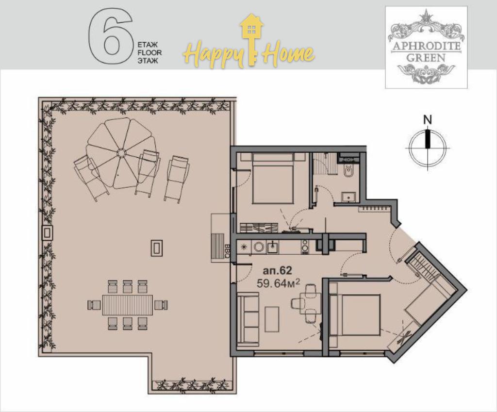 Penthouse à Slantchev Briag, Bulgarie, 72 m² - image 16