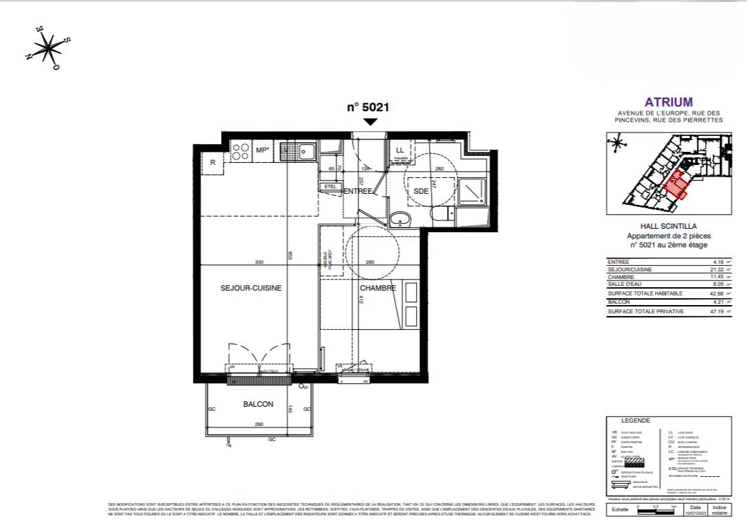 Wohnung in Ile de France, Frankreich, 43 m² - Foto 3