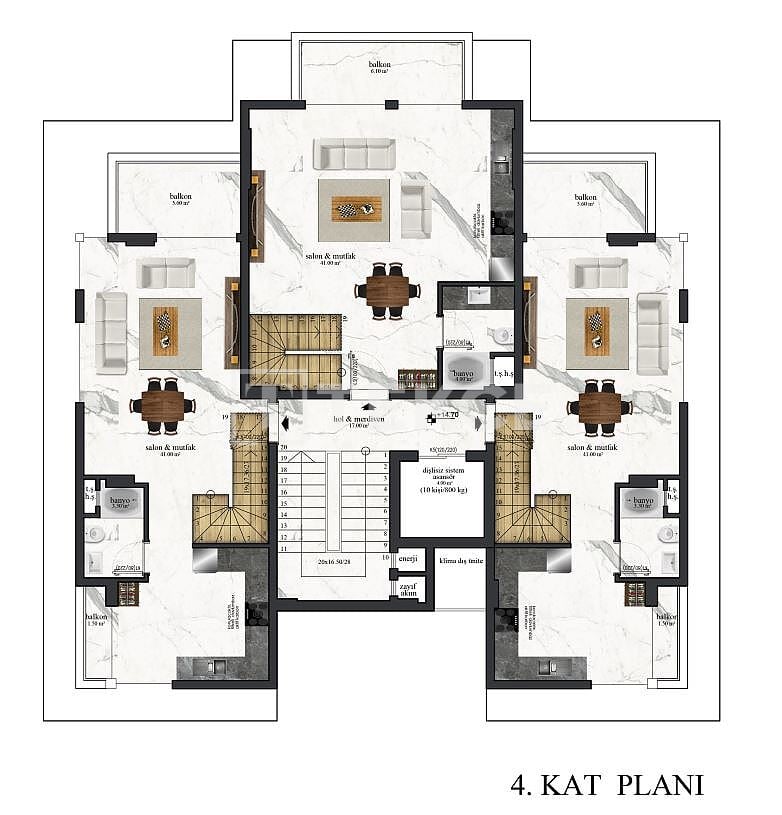 Penthouse in Alanya, Turkey, 121 m² - picture 13
