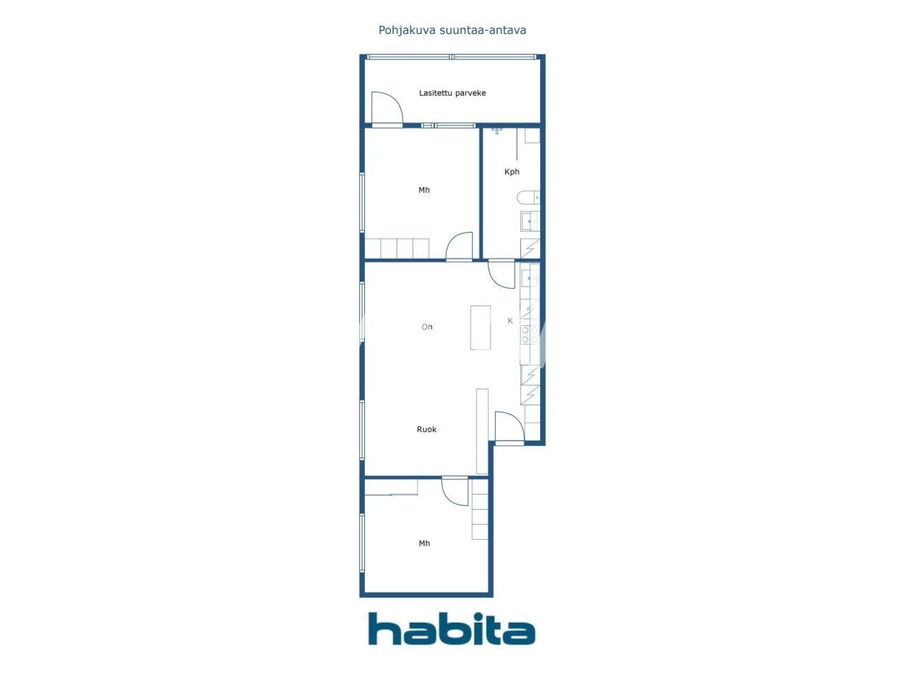 Apartment in Helsinki, Finland, 67.5 m² - picture 2