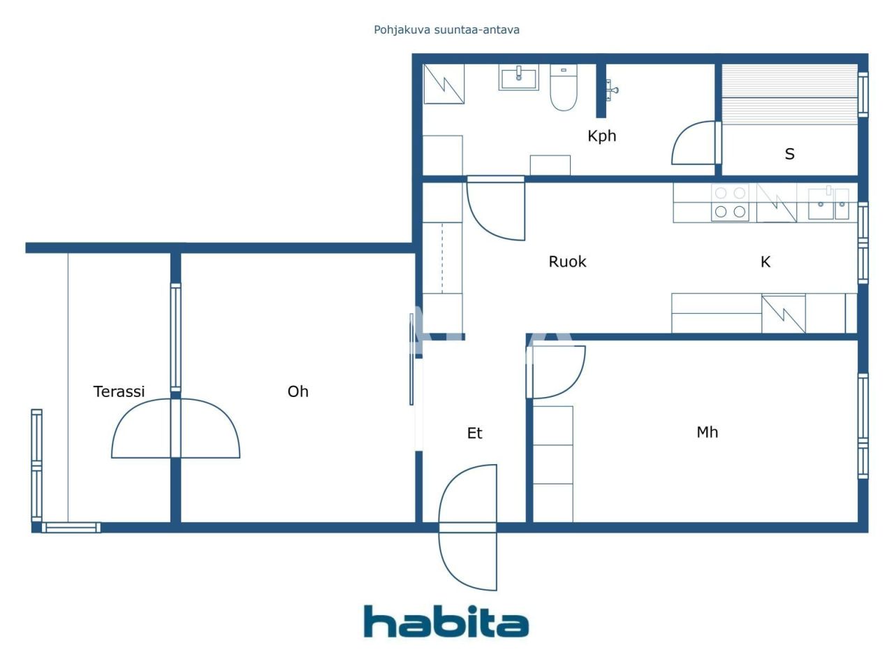 Apartamento en Helsinki, Finlandia, 61 m² - imagen 2