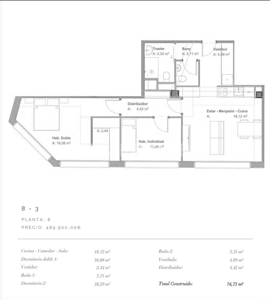 Apartment in Barcelona, Spanien, 61 m² - Foto 18