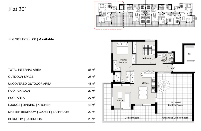Ático en Limasol, Chipre, 190 m² - imagen 11