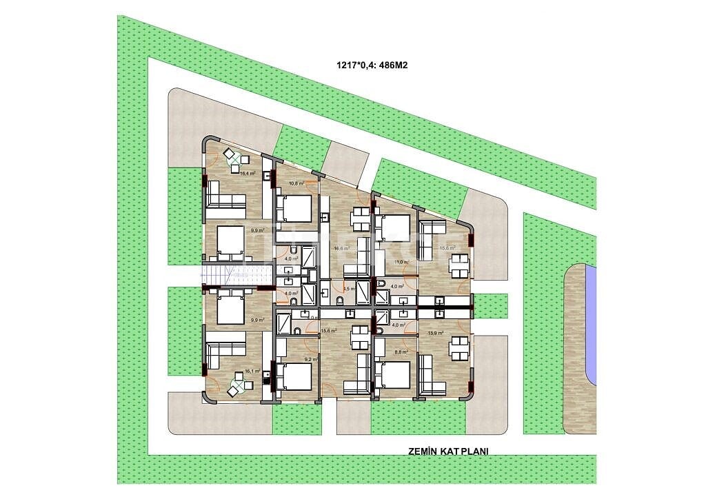 Appartement Güzelbahçe, Turquie, 55 m² - image 6