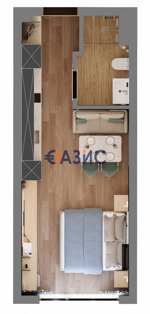 Apartment in Sveti Vlas, Bulgaria, 43.2 m² - picture 11