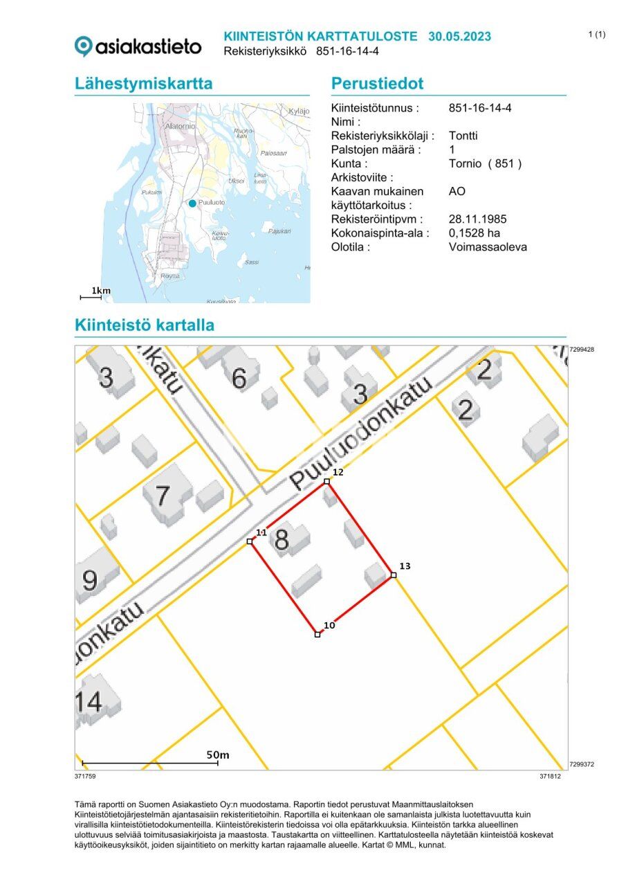 Terreno Tornio, Finlandia, 1 528 m² - imagen 1