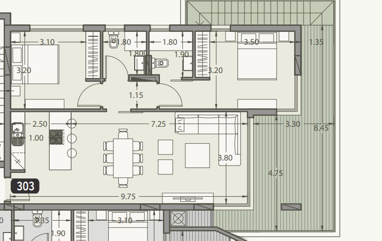 Ático en Limasol, Chipre, 107 m² - imagen 7
