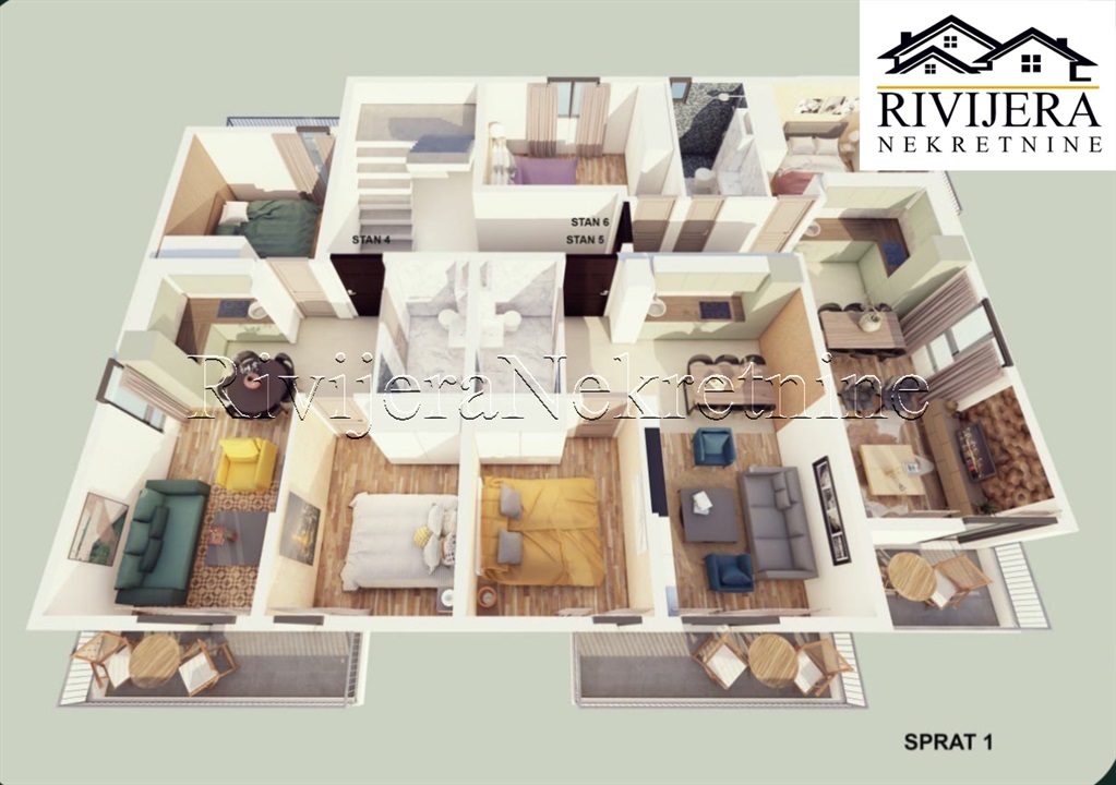 Appartement à Orahovac, Monténégro, 57 m² - image 3