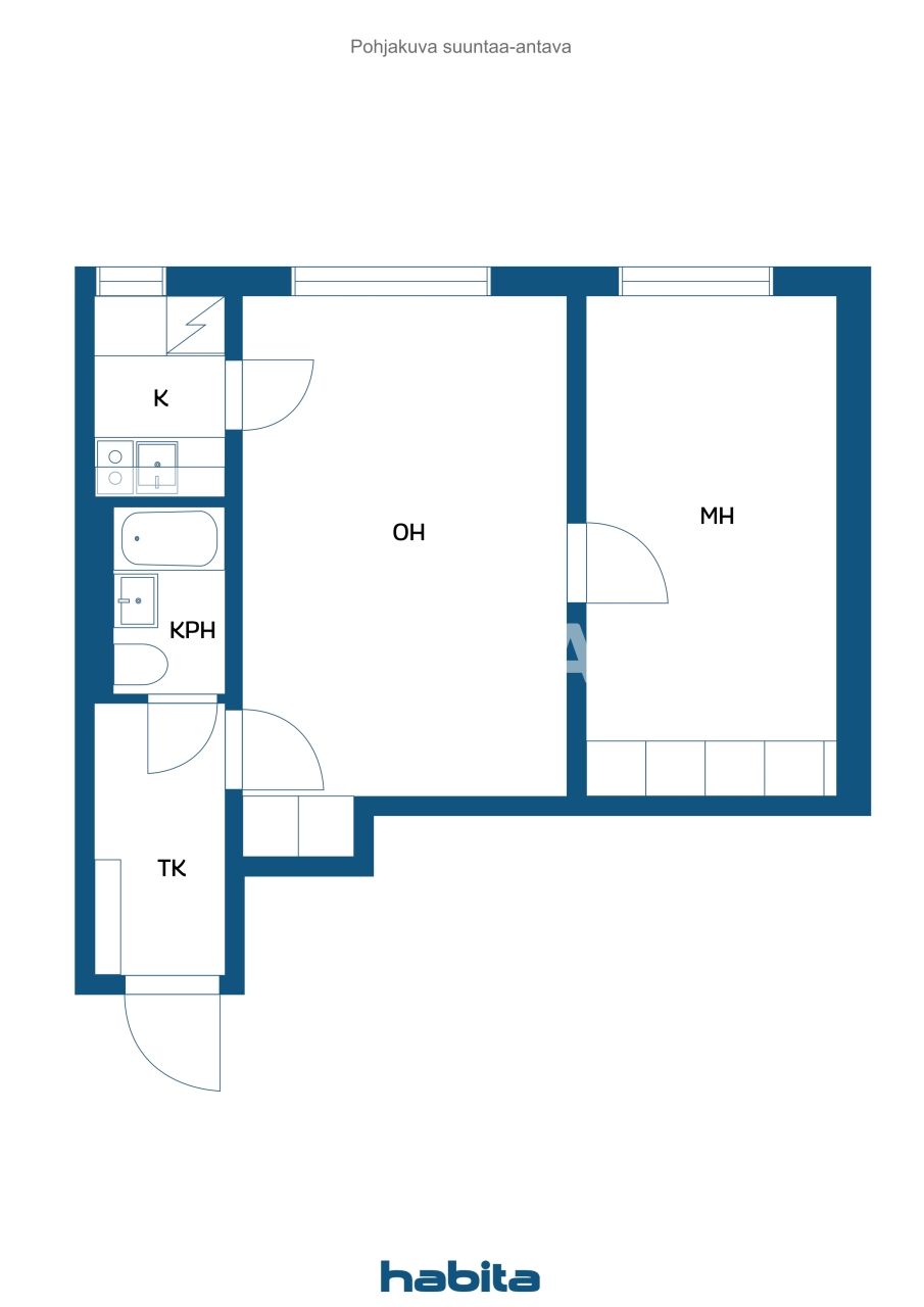 Apartment in Porvoo, Finland, 41 m² - picture 2