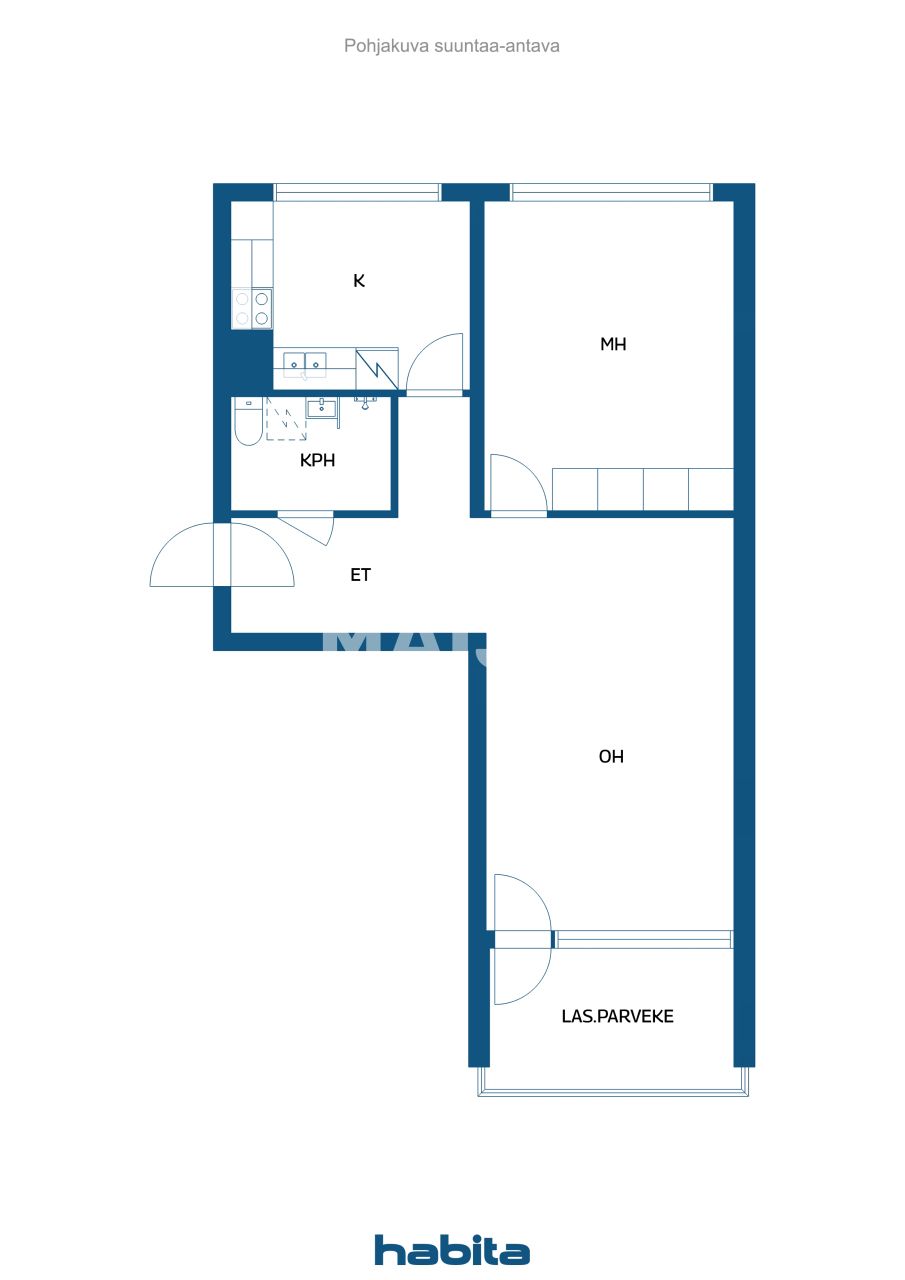 Apartment in Lahti, Finland, 57 m² - picture 2