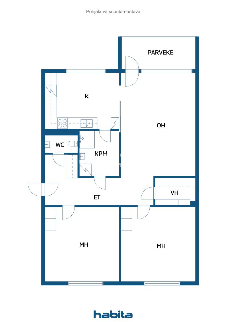 Apartamento en Vantaa, Finlandia, 79 m² - imagen 2