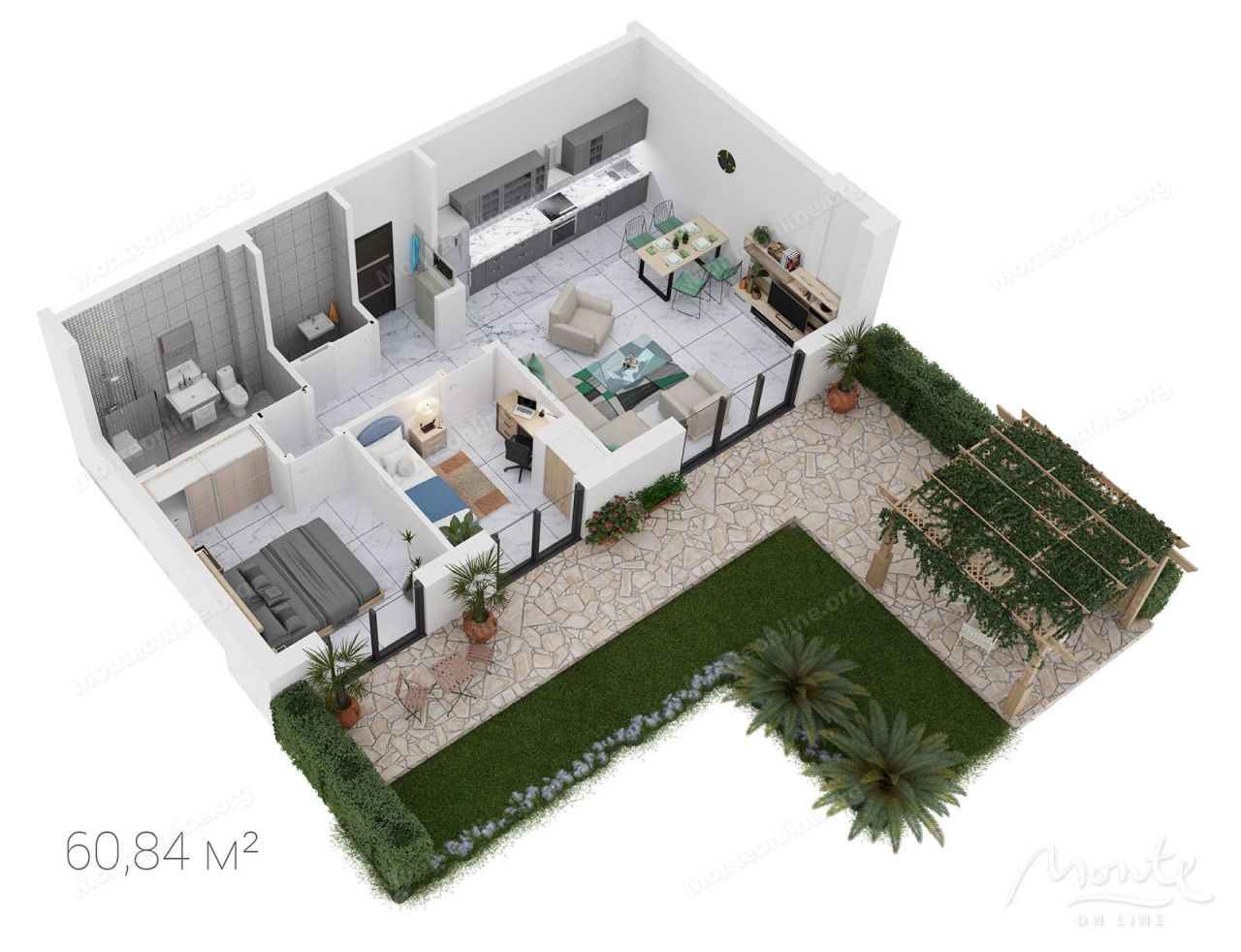 Appartement à Dobrota, Monténégro, 43.96 m² - image 8