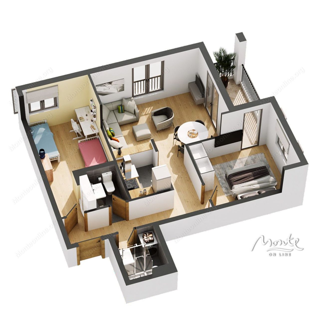 Appartement à Tivat, Monténégro, 61 m² - image 10