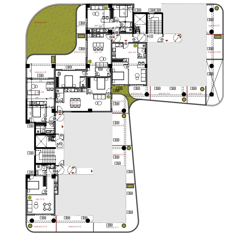 Flat in Thessaloniki, Greece, 52 m² - picture 2