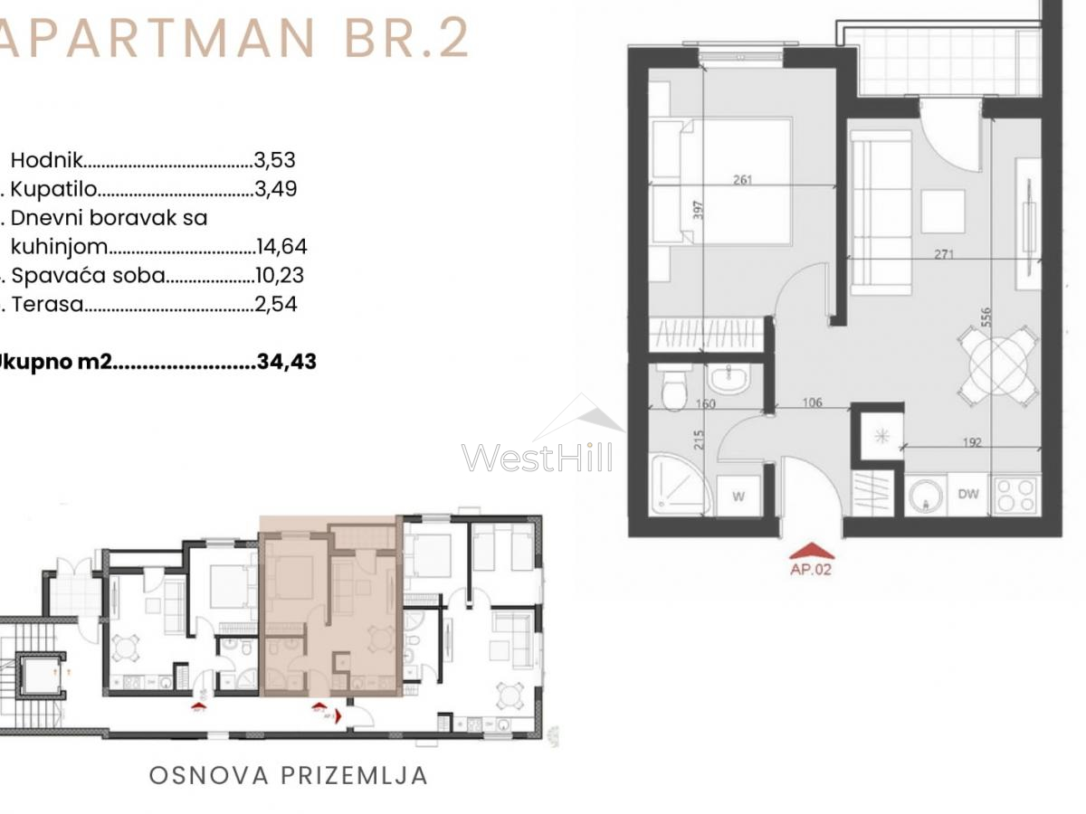 Apartment in Becici, Montenegro, 35 m² - Foto 4