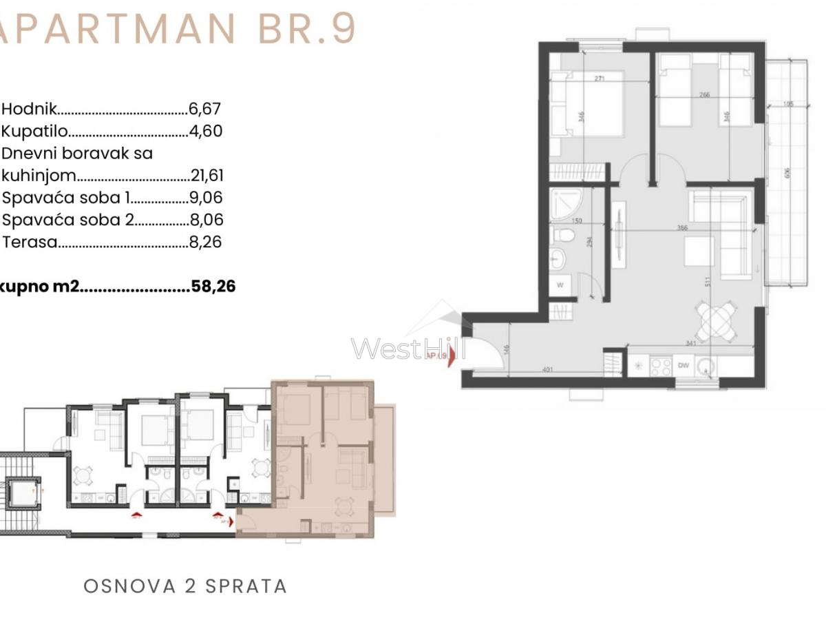 Apartment in Becici, Montenegro, 35 m² - Foto 11