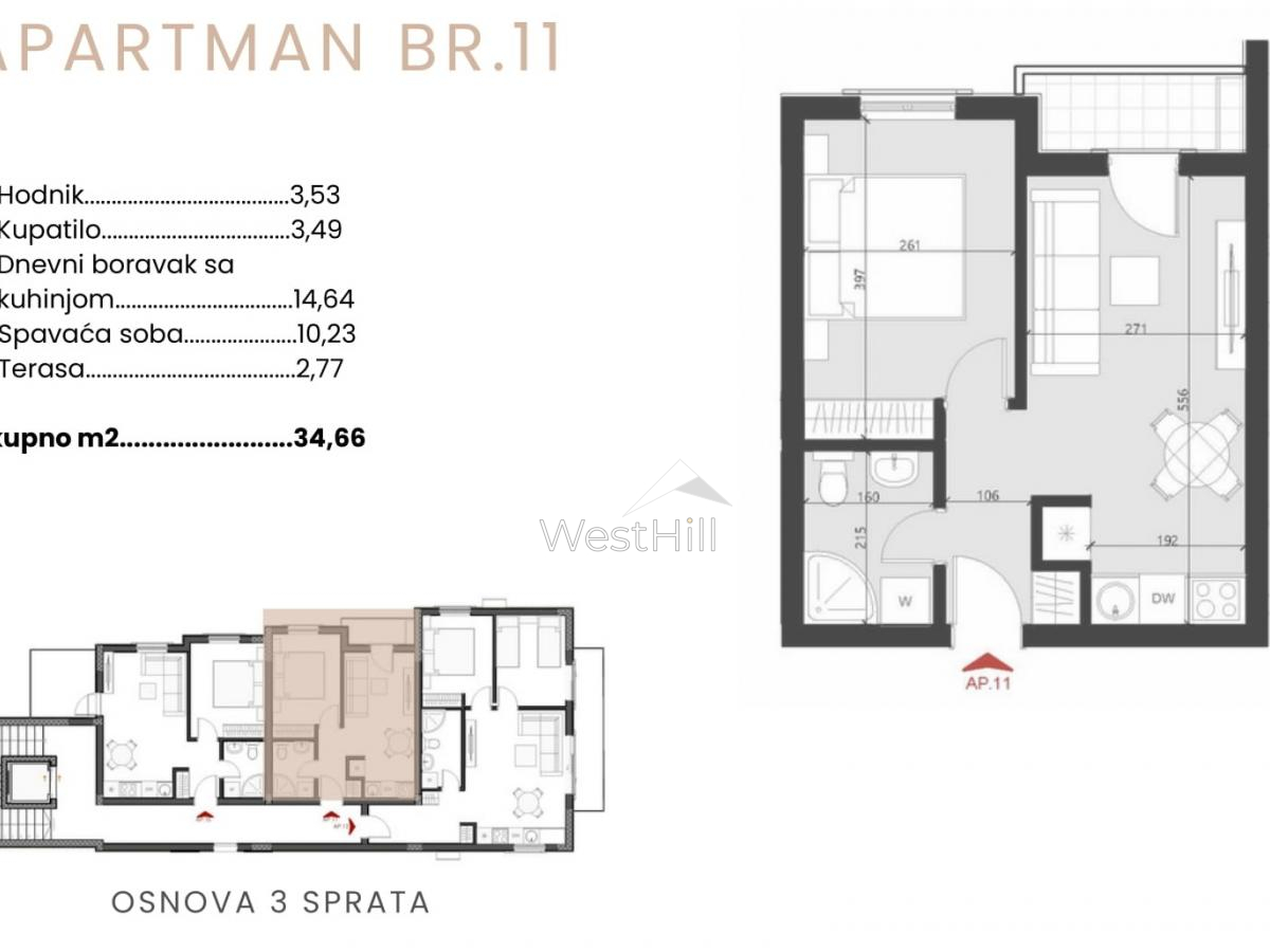 Apartment in Becici, Montenegro, 35 m² - Foto 13