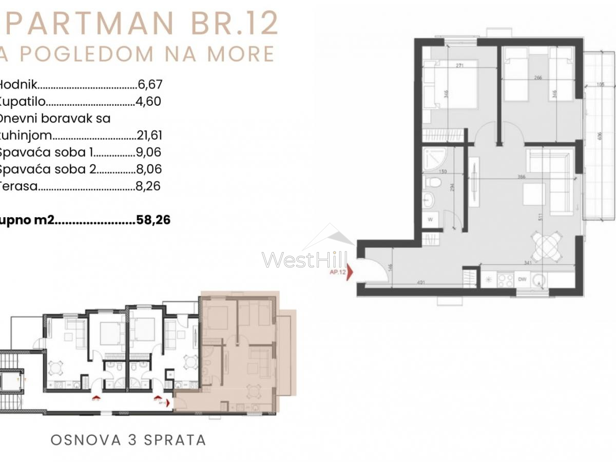 Apartment in Becici, Montenegro, 35 m² - Foto 14