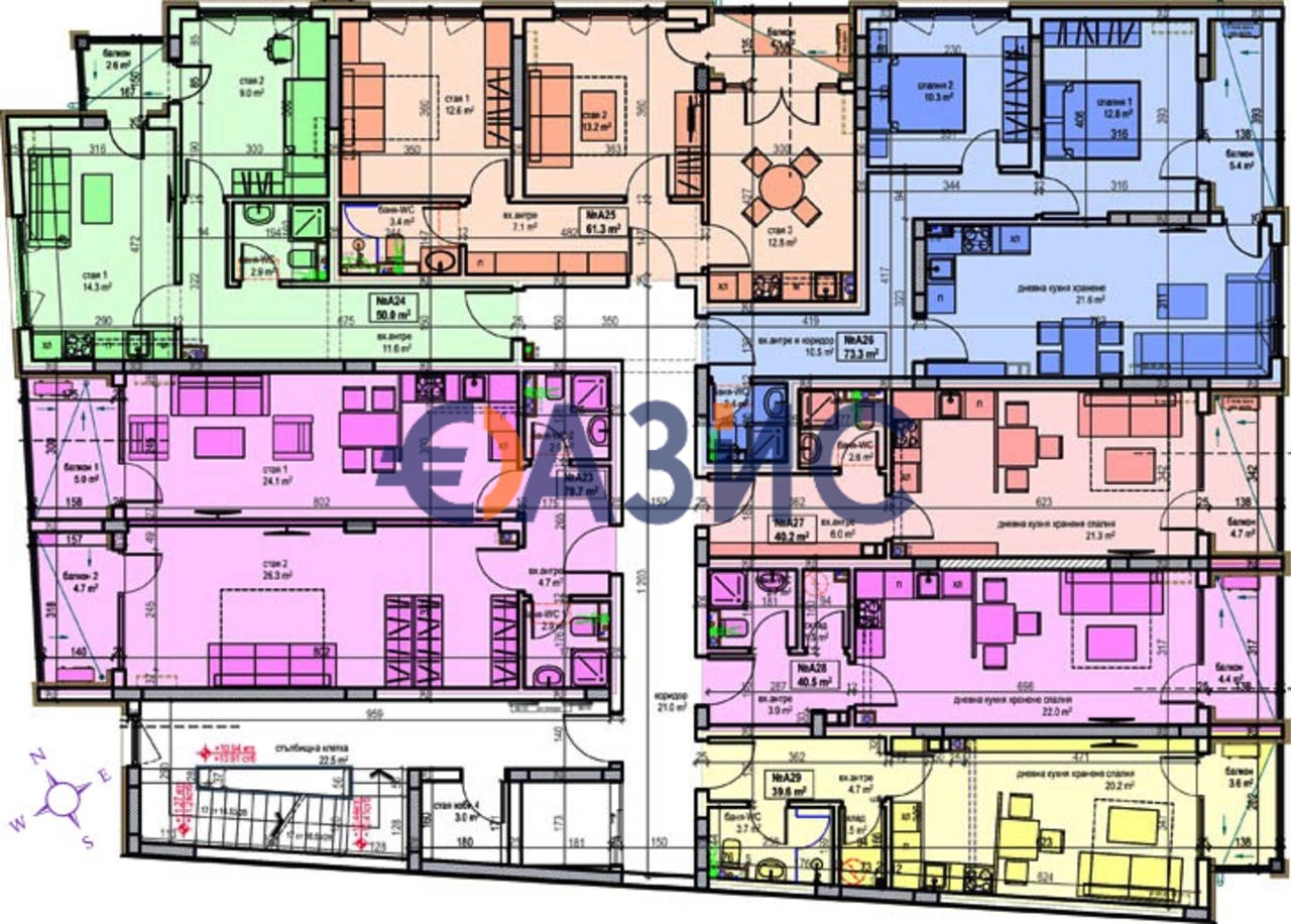 Apartment in Pomorie, Bulgarien, 46.6 m² - Foto 14