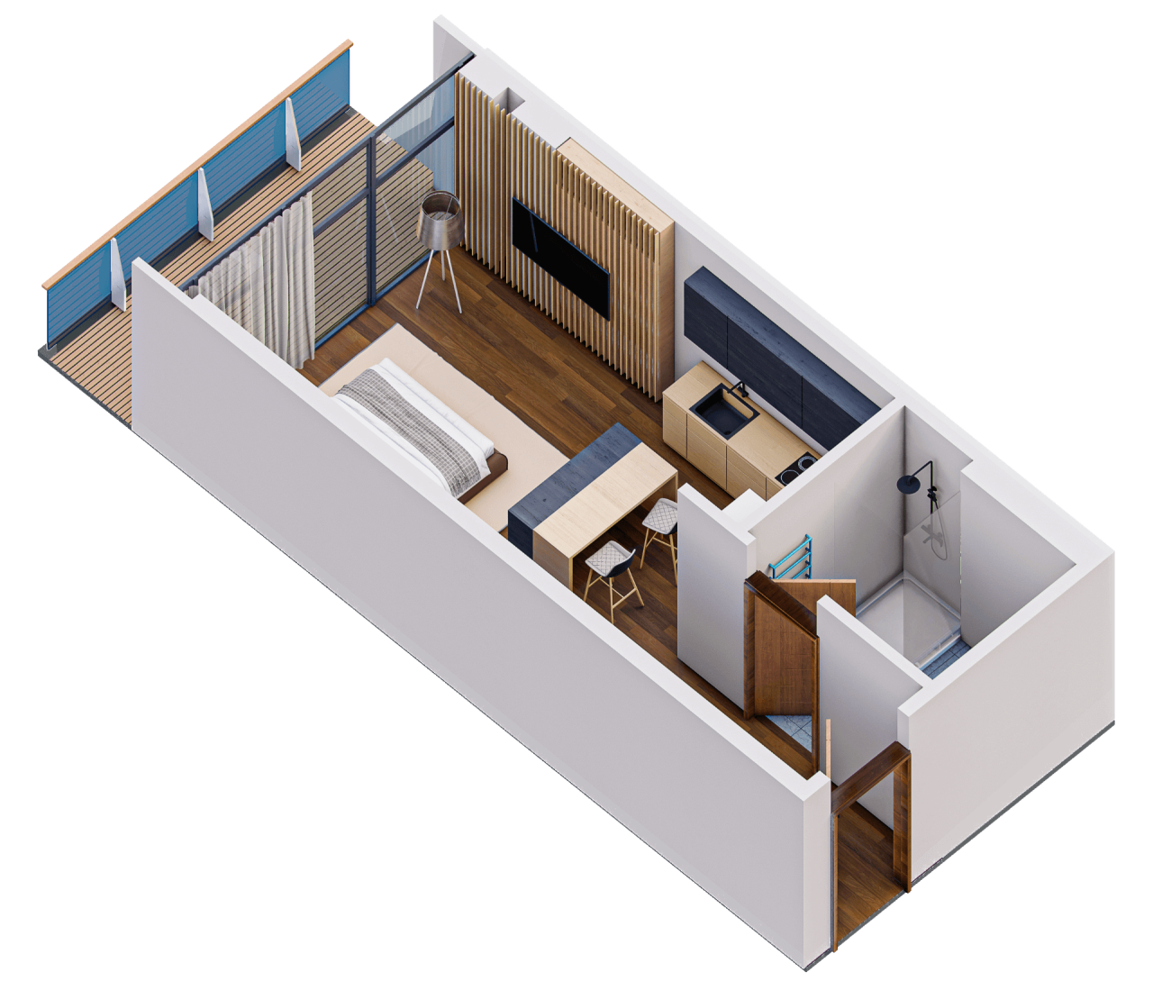 Apartment in Kobuleti, Georgien, 35 m² - Foto 7