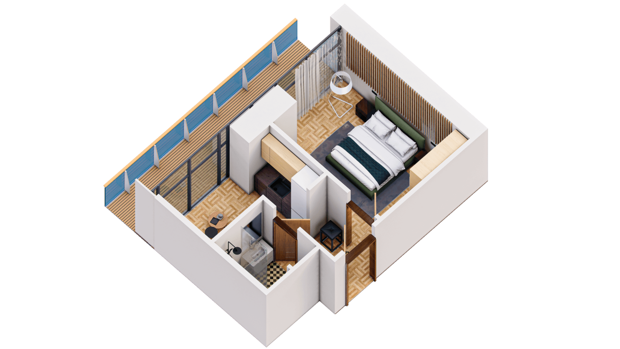 Apartment in Kobuleti, Georgien, 35 m² - Foto 8