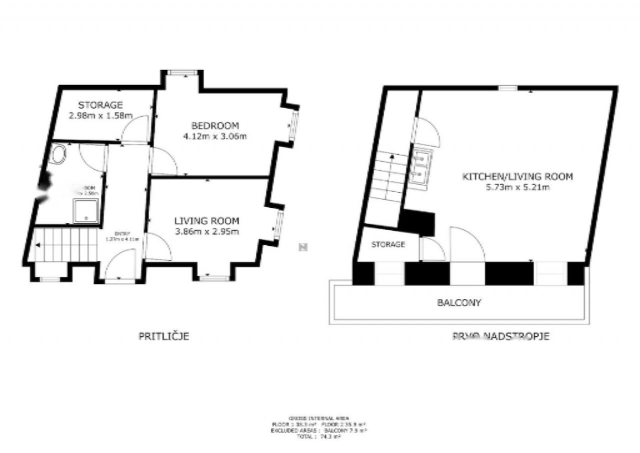 House in Divača, Slovenia, 74 m² - picture 5