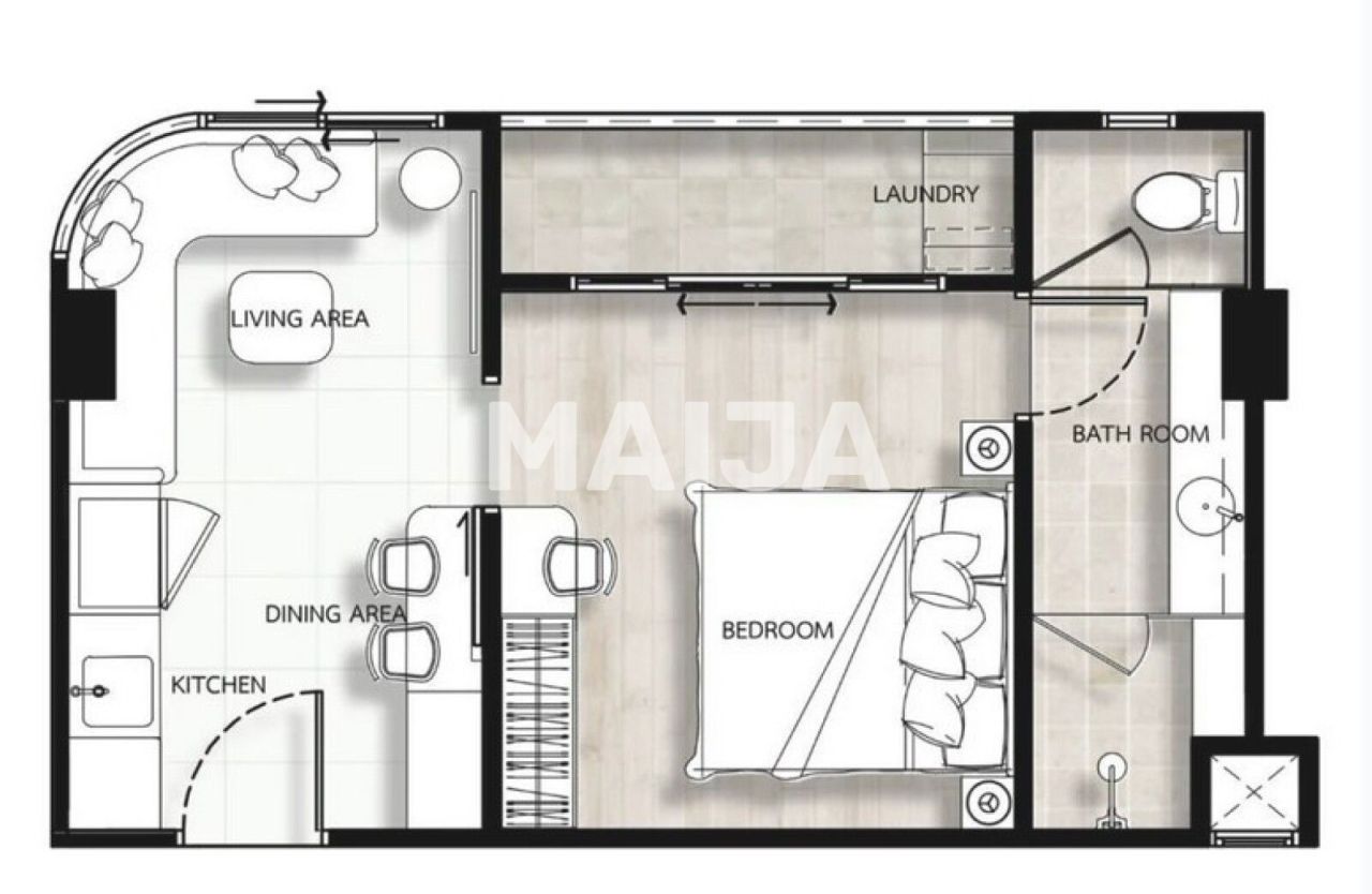 Apartment in Insel Phuket, Thailand, 34 m² - Foto 2