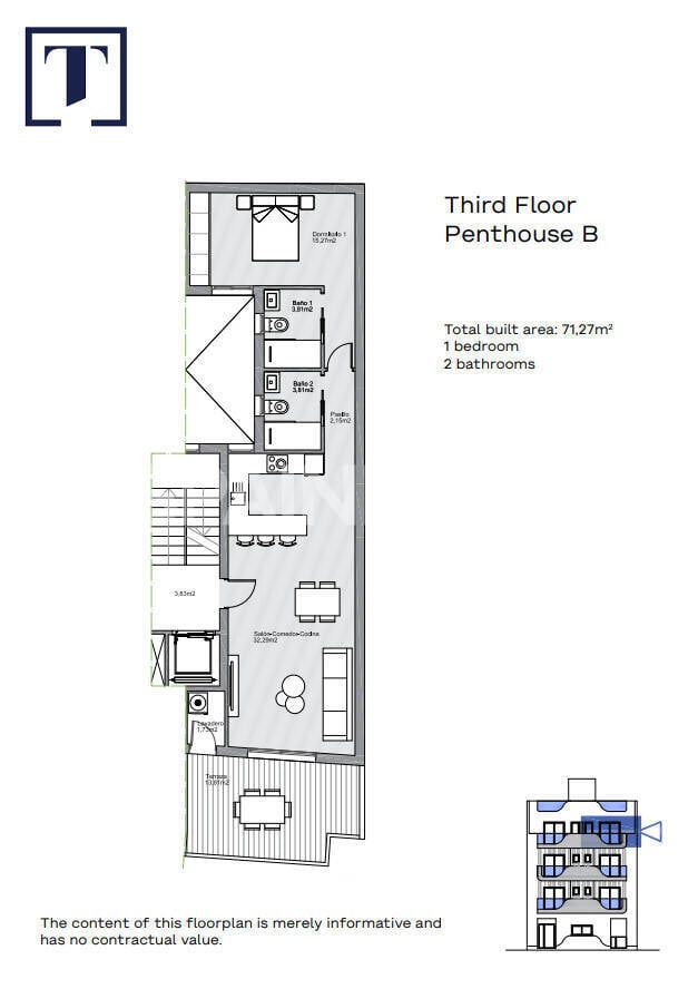 Penthouse in Torrevieja, Spain, 69 m² - picture 7