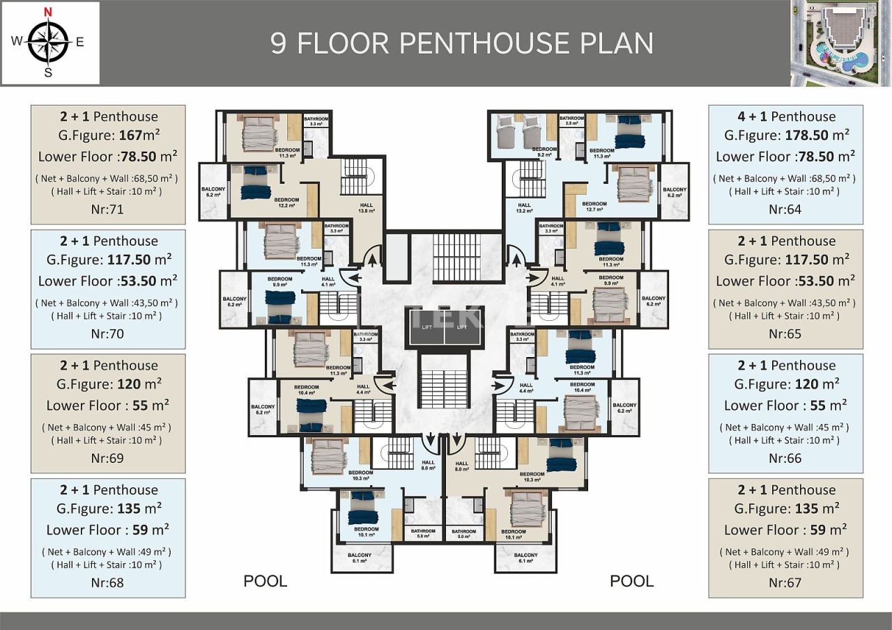 Apartamento en Alanya, Turquia, 50 m² - imagen 18