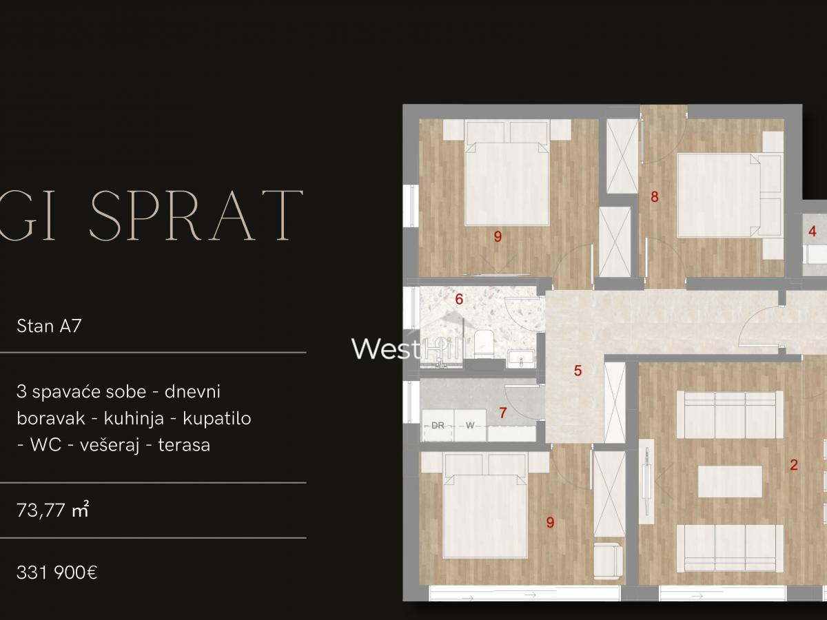 Apartment in Kotor, Montenegro, 46 m² - picture 7