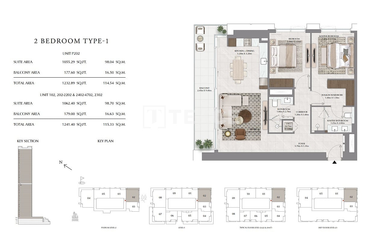 Apartamento en Dubái, EAU, 167 m² - imagen 15