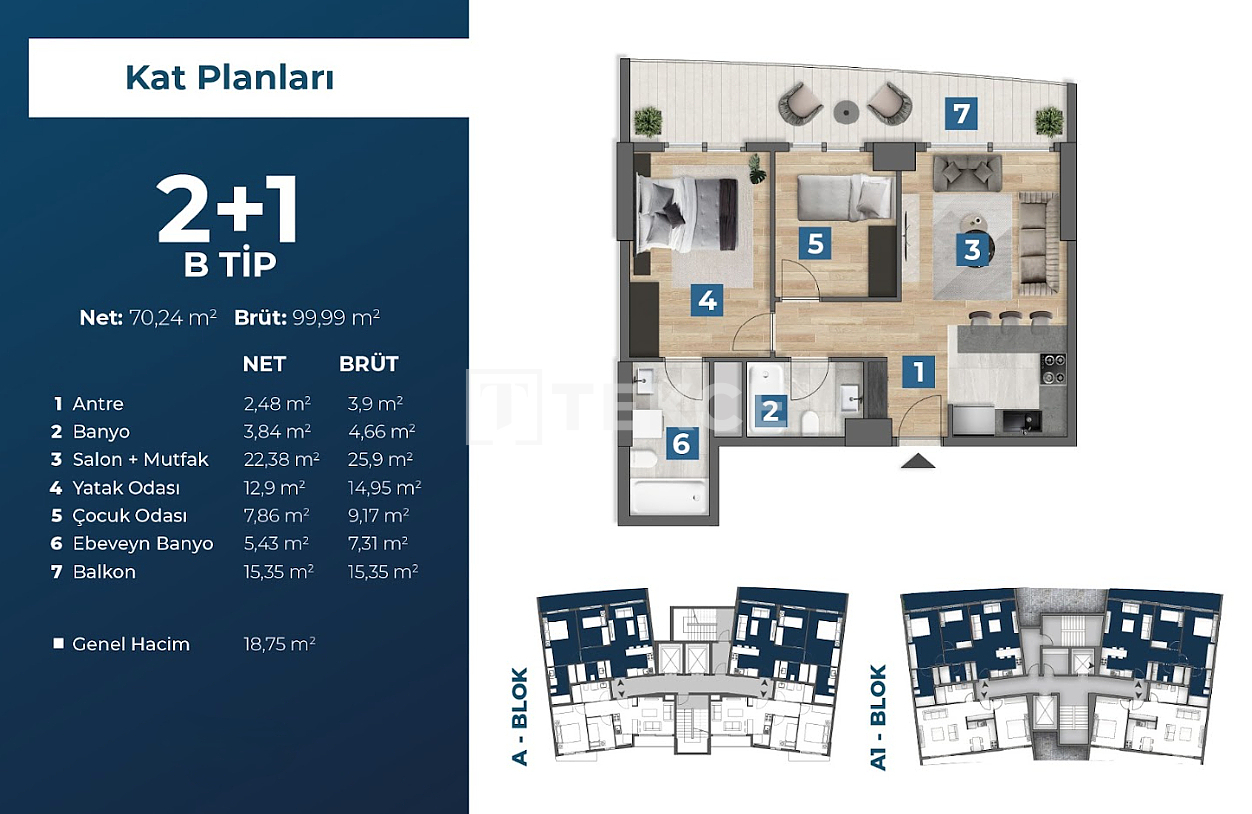 Apartment Çiğli, Turkey, 64 m² - picture 16