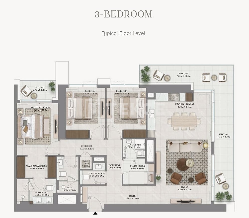 Apartamento en Dubái, EAU, 167 m² - imagen 16