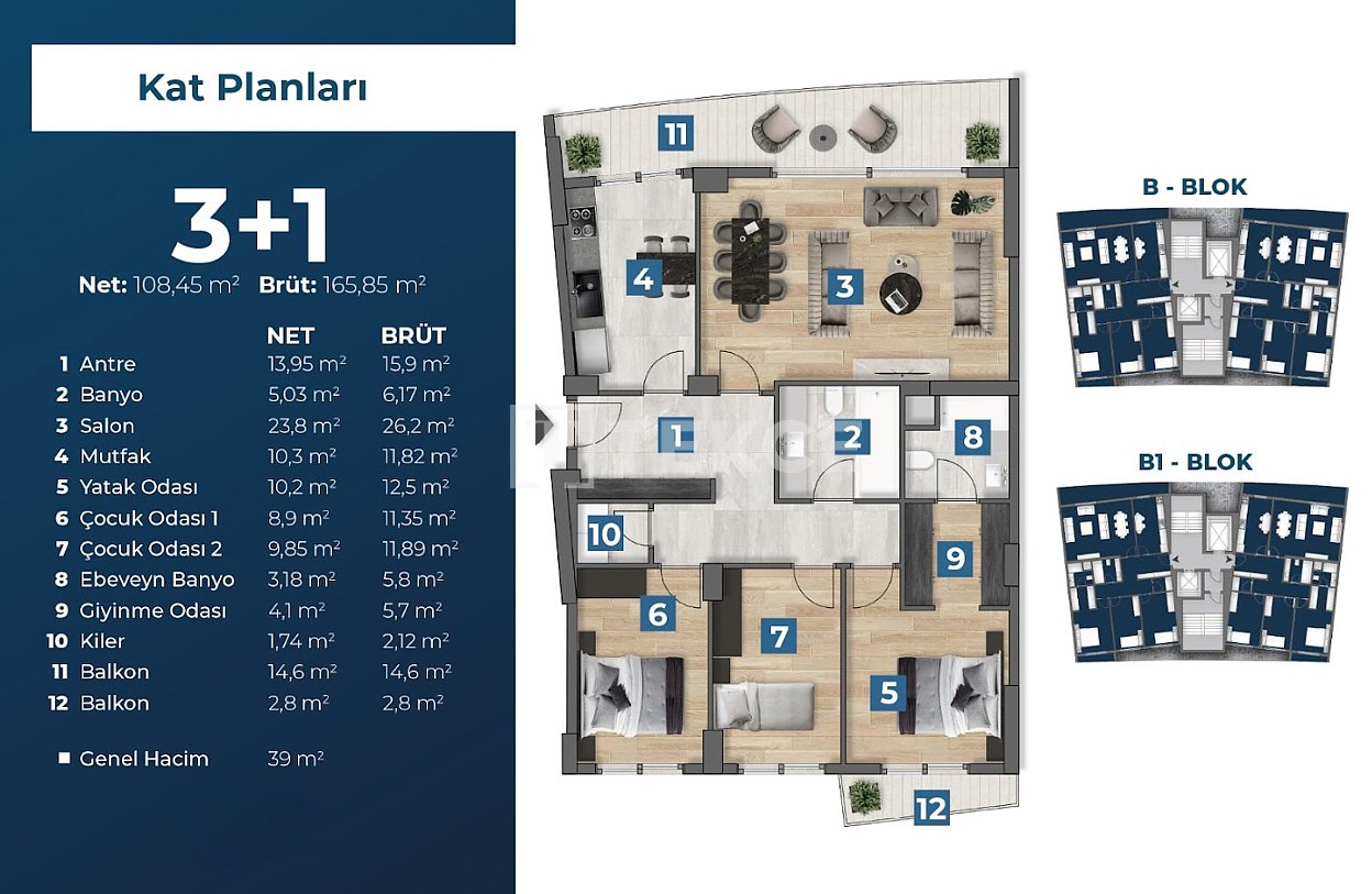 Apartment Çiğli, Türkei, 142 m² - Foto 17
