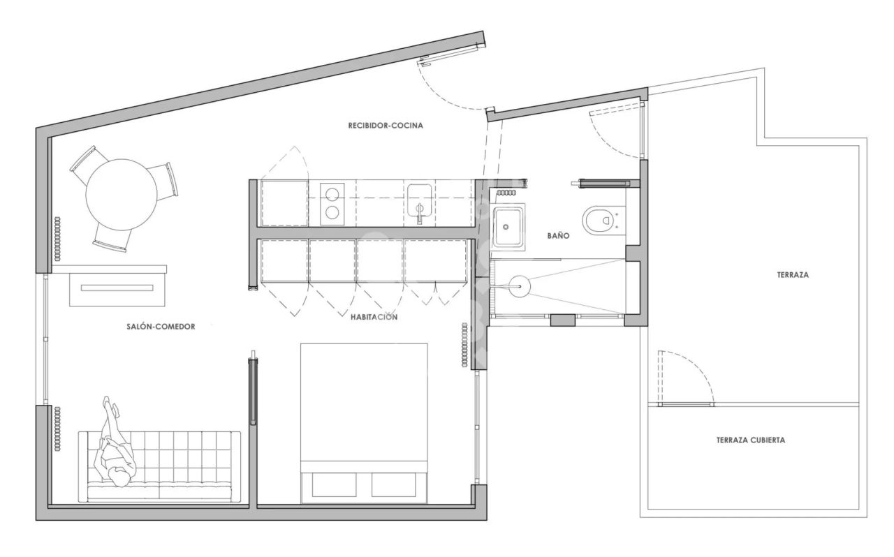 Appartamento a Barcellona, Spagna, 49 m² - foto 12