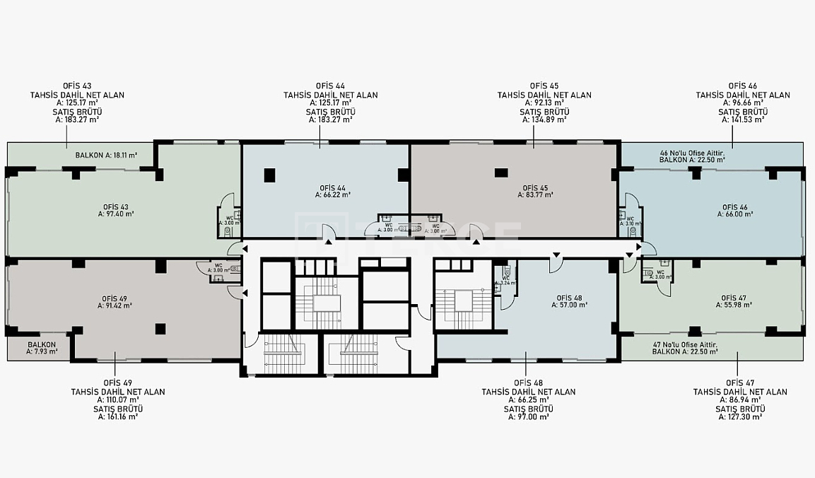 Ufficio ad Ataşehir, Turchia, 57 m² - foto 8