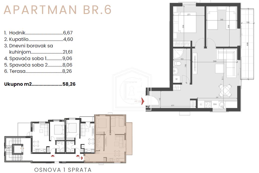 Appartamenti a Becici, Montenegro, 34 m² - foto 6