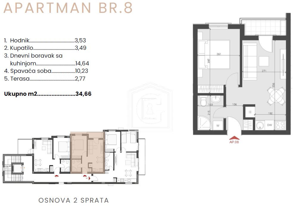 Appartamenti a Becici, Montenegro, 34 m² - foto 8