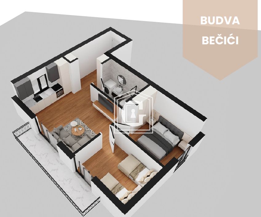 Appartamenti a Becici, Montenegro, 34 m² - foto 9