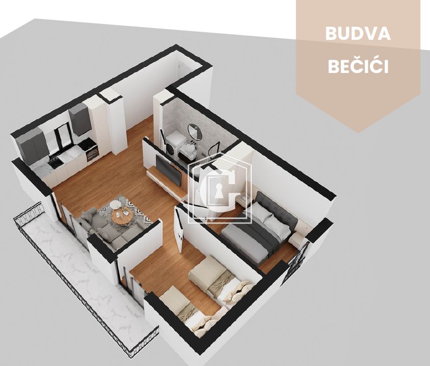 Appartamenti a Becici, Montenegro, 34 m² - foto 13