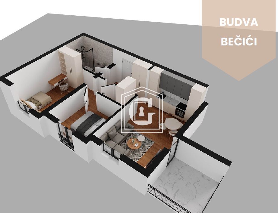 Appartamenti a Becici, Montenegro, 34 m² - foto 15