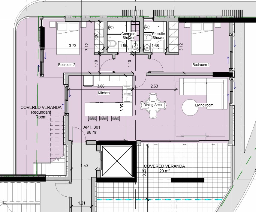 Attico a Limassol, Cipro, 126 m² - foto 5
