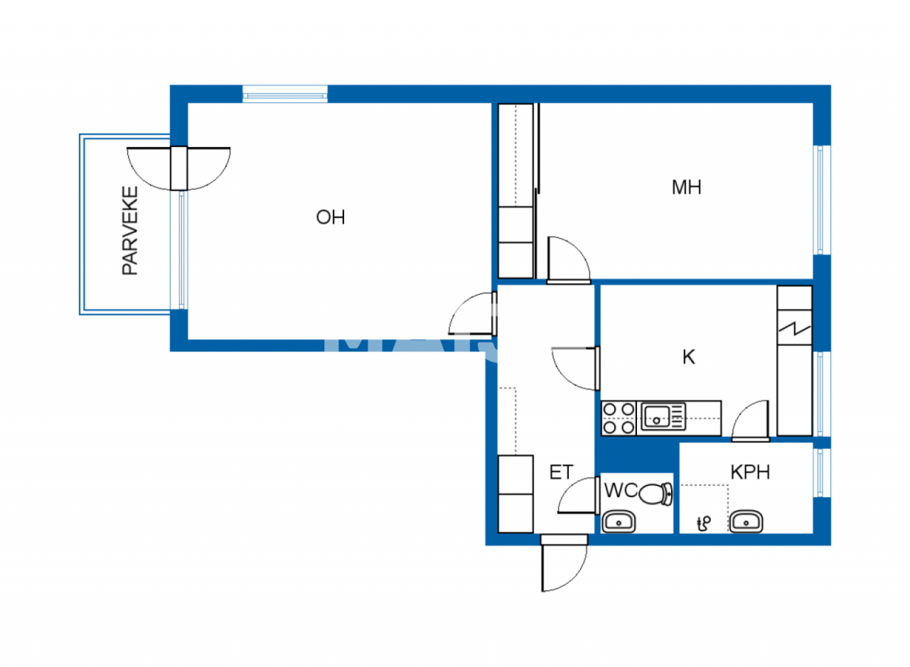 Apartamento en Loviisa, Finlandia, 55 m² - imagen 2
