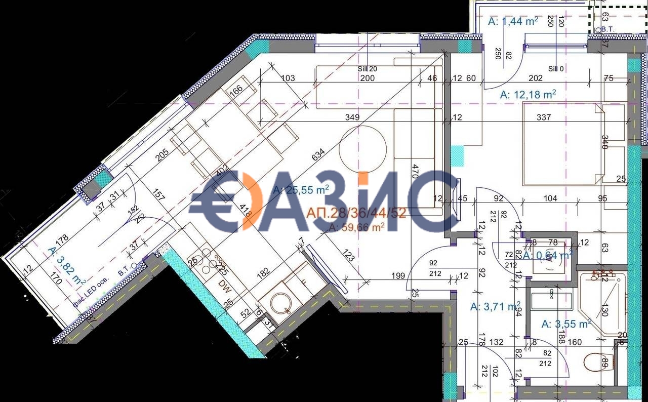 Apartment in Burgas, Bulgarien, 69.6 m² - Foto 3